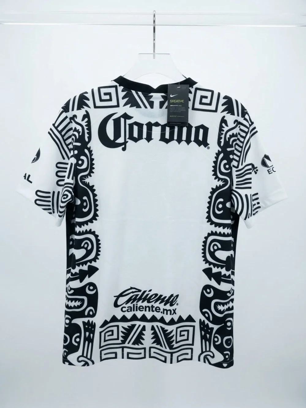 Nike White and Black Graphic Soccer Jersey